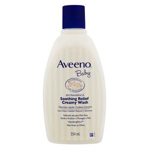 Aveeno Baby Sabonete Liquido Sem Fragancia Soothing Cuidado Intensivo 354 Ml