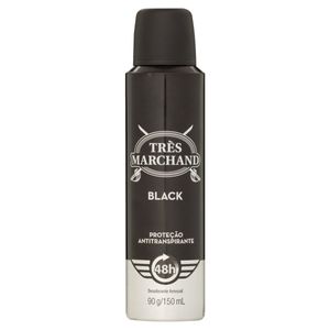 Tres Marchand Aerosol Desodorante Black 150 Ml