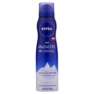 Nivea Mousse Hidratacao Profunda Milk Pele Seca A Extra Seca 200 Ml