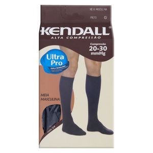 Kendall 20-30 Meia Masculina 3/4 Preta Tamanho G