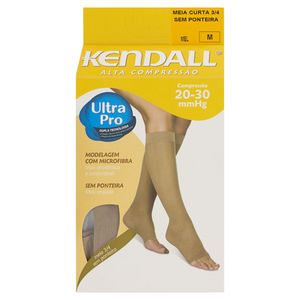 Kendall 20-30 Meia 3/4 Alta Compresao Sem Ponteira Mel Tamanho M