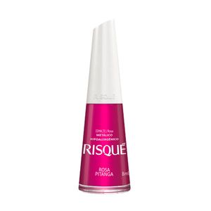 Risque Esmalte Liquido Comercial Metalico Rosa Pitanga 8 Ml