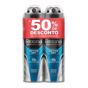 Rexona Desodorante Aerosol Active Men Com 50% Desconto Na Segunda Unidade 90 G C/2