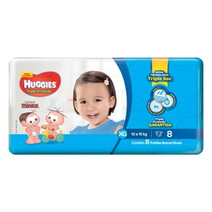 Huggies Fralda Descartavel Tripla Protecao Tamanho Extra Grande C/8