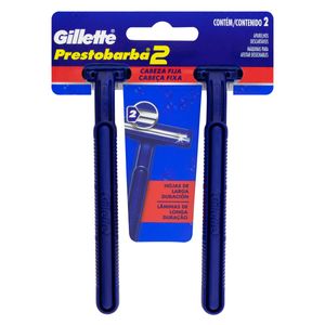 Gillette Presto Aparelho Barbear Masculino Regular C/2
