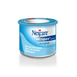 Esparadrapo Nexcare Micropore Branco 25Mm x 90Cm Com 1 Unidade