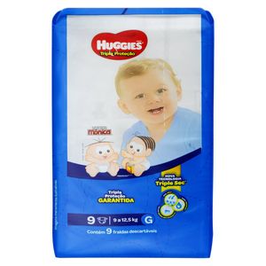 Huggies Fralda Descartavel Tripla Protecao Tamanho G C/9