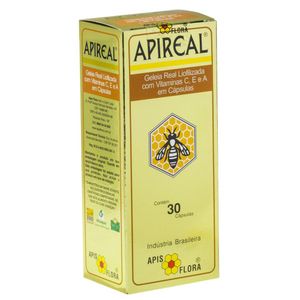 Apireal Capsulas Geleia Real Natural Liofilizada C/30