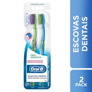 Oral-B Escova Dental Pro Gengiva Ultra Macia C/2