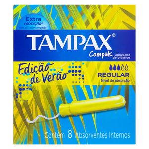 Tampax Absorvente Interno Compak Regular Medio C/8