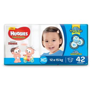 Huggies Fralda Descartavel Tripla Protecao Tamanho Extra Grande C/42