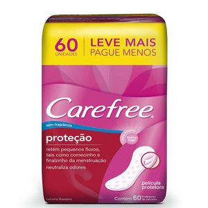Carefree Absorvente Protetor Diario Neutralize Frescor Diario Sem Perfume Super Econo C/60