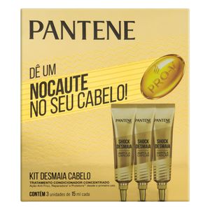 Pantene P Shampoo Ampola De Tratamento Capilar Shock Desmaia 15 Ml C/3