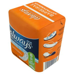 Always Absorvente Basico Seca Sem Abas C/8