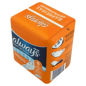 Always Absorvente Basico Seca Com Abas C/8