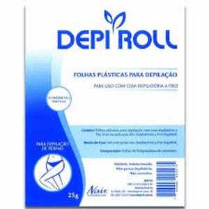 Depi Roll Profissi Folha Plastica Depilacao Corporal C/45