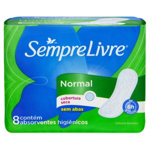 Sempre Livre Espec Absorvente Suave Normal Sem Abas C/8