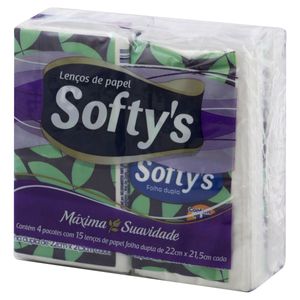 Softys Lenco Bolso Folha Dupla C/60