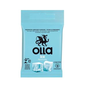 Olla Sache Preservativo Lubrificado Ice C/3