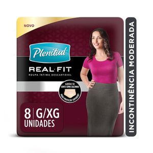 Plenitud Ac.Cot.Fl Roupa Intima Feminino G/Xg C/8