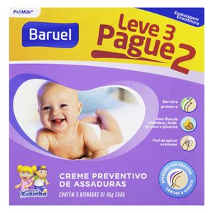 Turma Da Xuxinha Creme De Assaduras Com Oleo De Amendoas Leve 3 Pague 2 45G