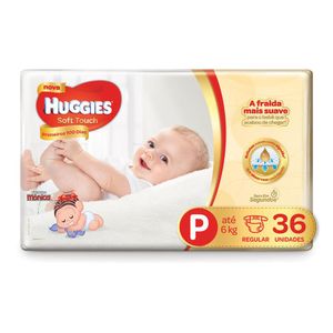 Huggies Fralda Descartavel Primeiros 100 Dias Jumbo Tamanho P C/36