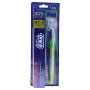 Oral-B 3D White Kit Escova Dental 35 Macia + Creme Dental 70G