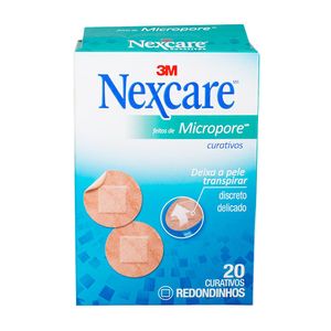 Nexcare Curativos Curativo Microporoso Redondo C/20