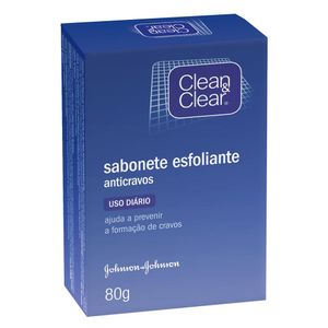Clean Clear Sabonete Esfoliante Anti-Cravos Uso Diario 80 G