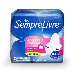 Sempre Livre Absorvente Slinea Com Abas C/8