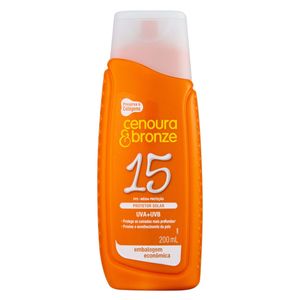 Cenoura E Bronze Locao Bloqueadora Fps15 200 Ml