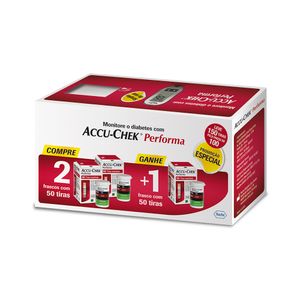 Accu-Chek Performa Kit Leve 3 Pague 2 50Tiras Cada 50