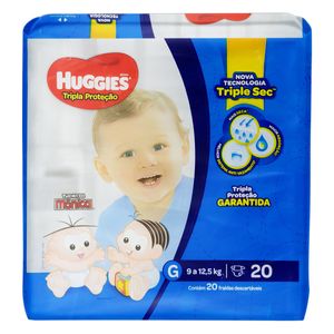 Huggies Fralda Descartavel Tripla Protecao Tamanho G C/20