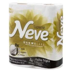 Neve Papel Higienico Folha Tripla Supreme 20Mt C/4