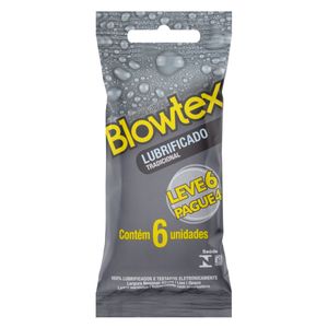 Blowtex Sache Preservativo Lubrificado Leve 6 Pague 4 C/6
