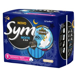 Sym Absorvente Suave Noturno Abas C/8