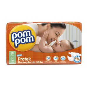 Pom Pom P Prot Mae Fralda 12H Jumbo Pq C/32