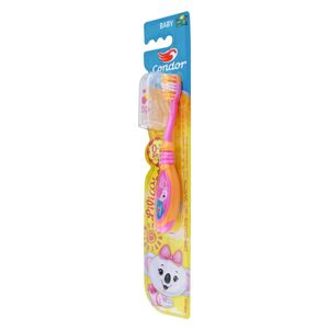 Condor Bambinos Escova Dental Extra Macia 0/2 Anos Lilica Baby + Protetor De Cerdas
