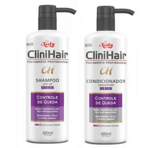 Niely Clinihair Kit Shampoo+Condicionador Control Queda