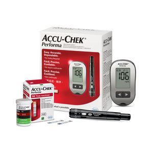 Accu-Chek Performa Kit Monitor Lancetador 6 Lancetas 10 Tiras