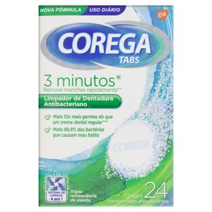 Corega Tabs Comprimido Efervescente C/24