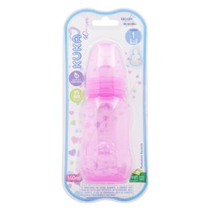 Kuka Aquarela Mamadeira Bico Ortodontico Rosa Ref 1471 160 Ml