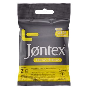 Jontex Sache Preservativo Lubrificado Frutas Citricas C/3