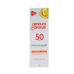Cenoura E Bronze Locao Facial Protetor Solar Fps 50 50 Ml