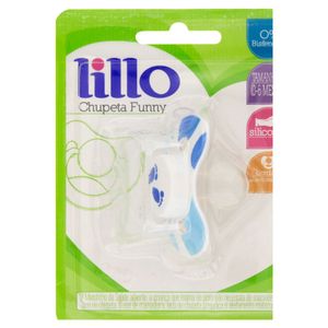 Lillo Chupeta Funny Pezinho Ortodontico Silicone Tamanho 1 Cor Azul Ref 620220