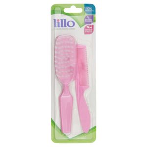 Lillo Conjunto Escova+Pente Rosa