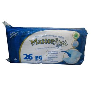 Mastersoft Fralda Geriatrica Extra Grande C/26