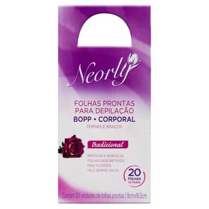 Neorly Folhas Prontas Depilacao Pernas E Bracos 33 G C/20
