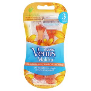 Gillette Venus Aparelho Depilatorio Feminino 3 Malibu C/2