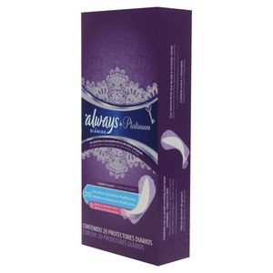 Always Platinum Co Absorvente Protetor Diario Invisivel Multiforma C/20